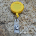 Retractable plastic badge reel yoyo card holder